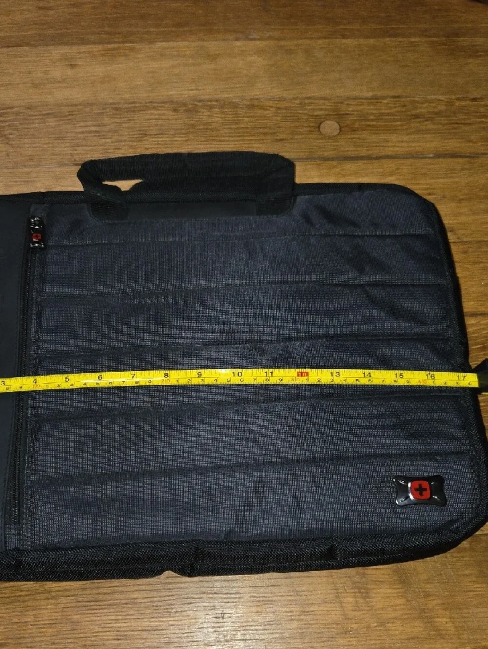 SwissGear Black Padded Laptop Briefcase with Top Handles
